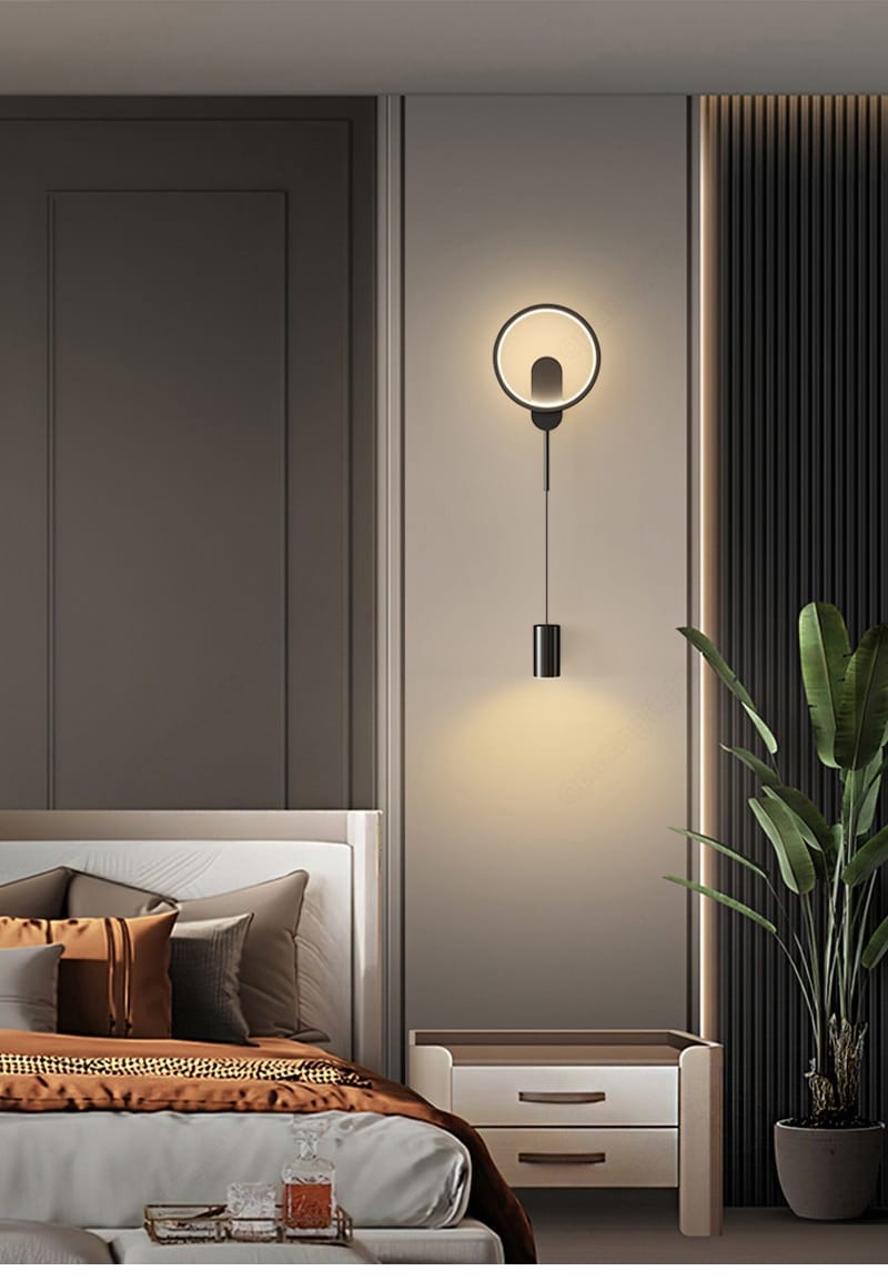 Modern Nordic LED Wall Lamp For Bedroom Black/Gold