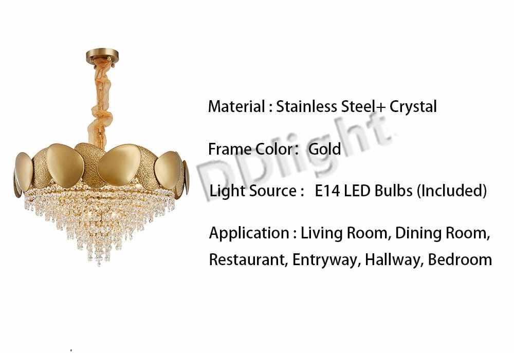 Lizzie - Crystal Luxury Tassels LED Ceiling Chandelier