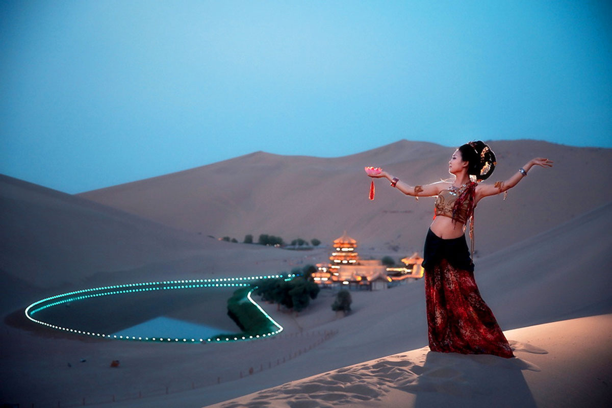 Mingsha Mountain and Crescent Moon Spring