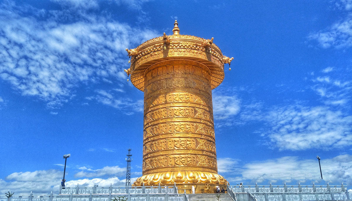Golden Prayer Wheel of Niangma Monastery