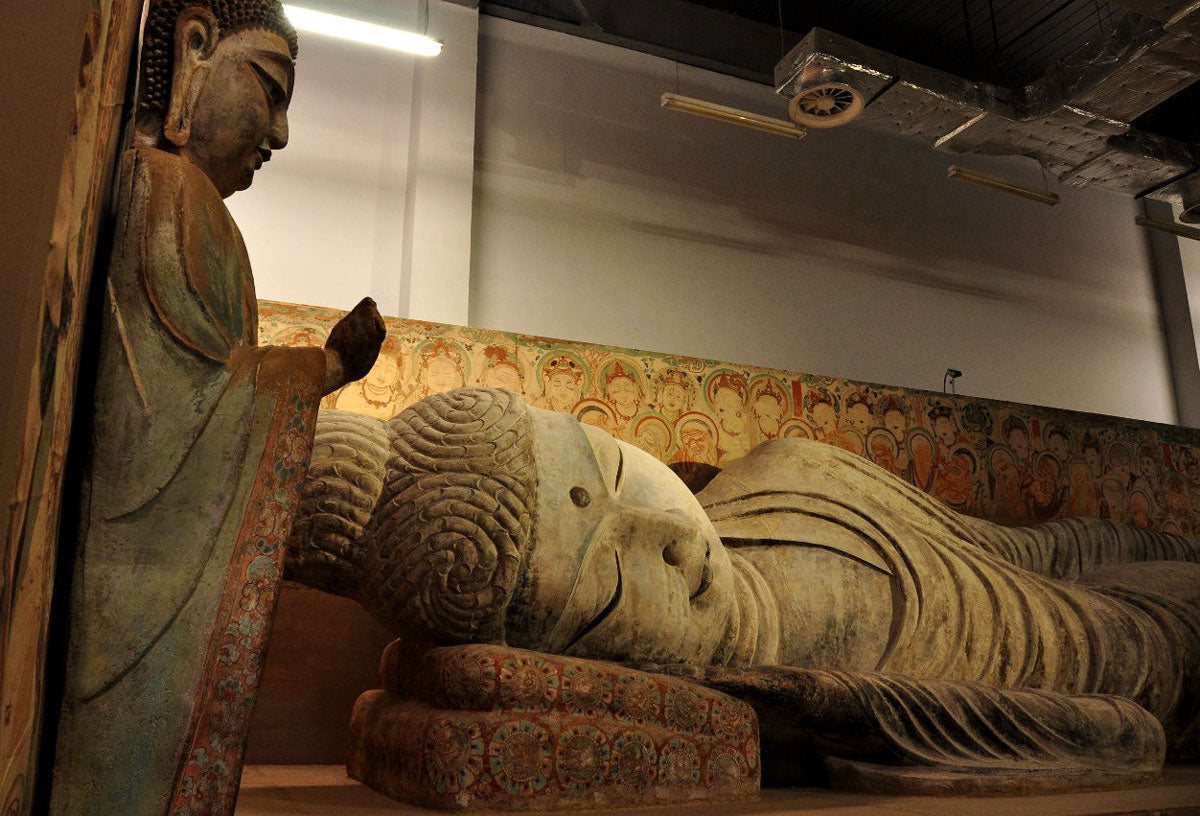 Sleeping Buddha in Dunhuang Mogao Grottoes