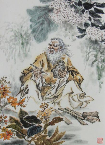 Shen Nong tasted countless herbs and often suffered from poisoning. It is said that he tasted a total of 398,000 different types of flowers, plants, roots, and leaves.