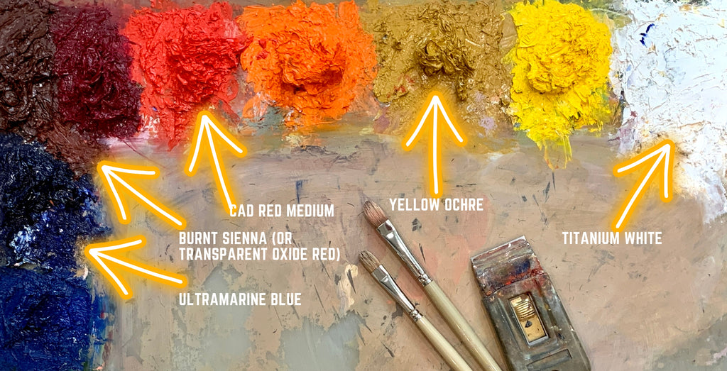 How to Mix Flesh Tones Modified Limited Palette in Oil Paint