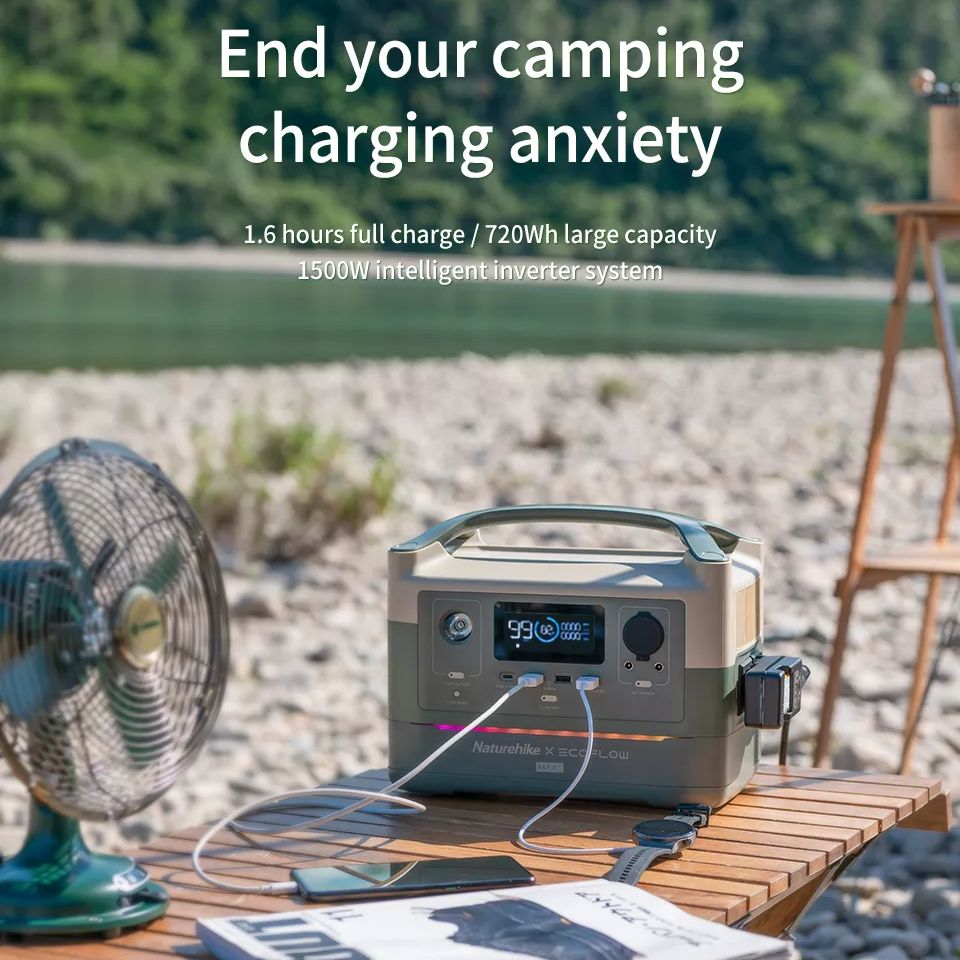 Naturehike x ECOFLOW River MAX Plus 720Wh Outdoor Portable Power