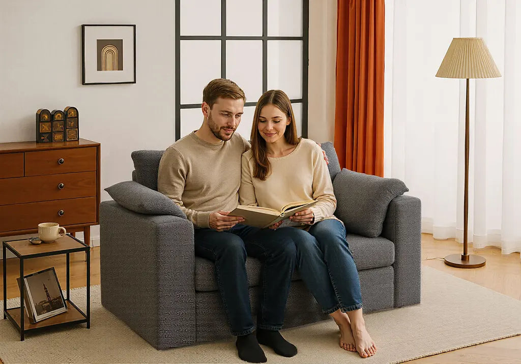 Cloud Couch modular sectional in neutral living room, 2026 trend