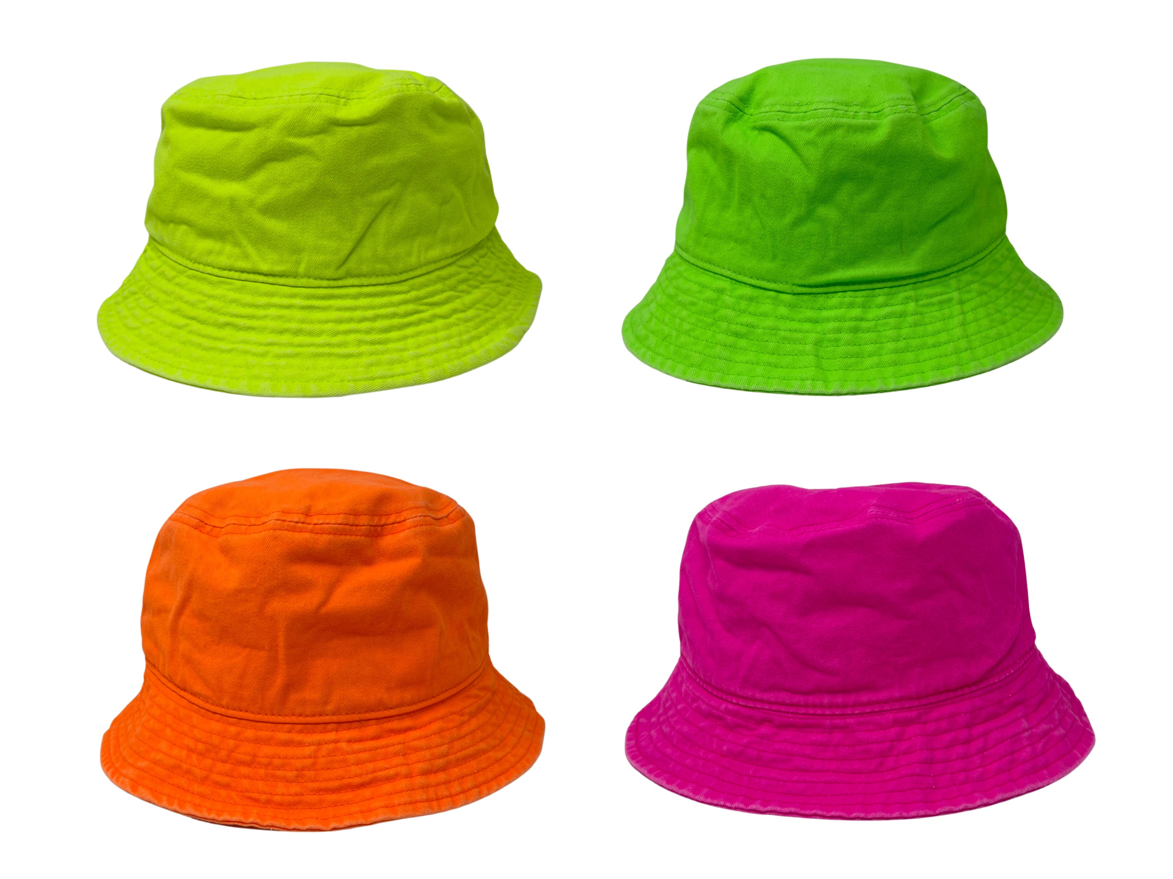 fluro bucket hat