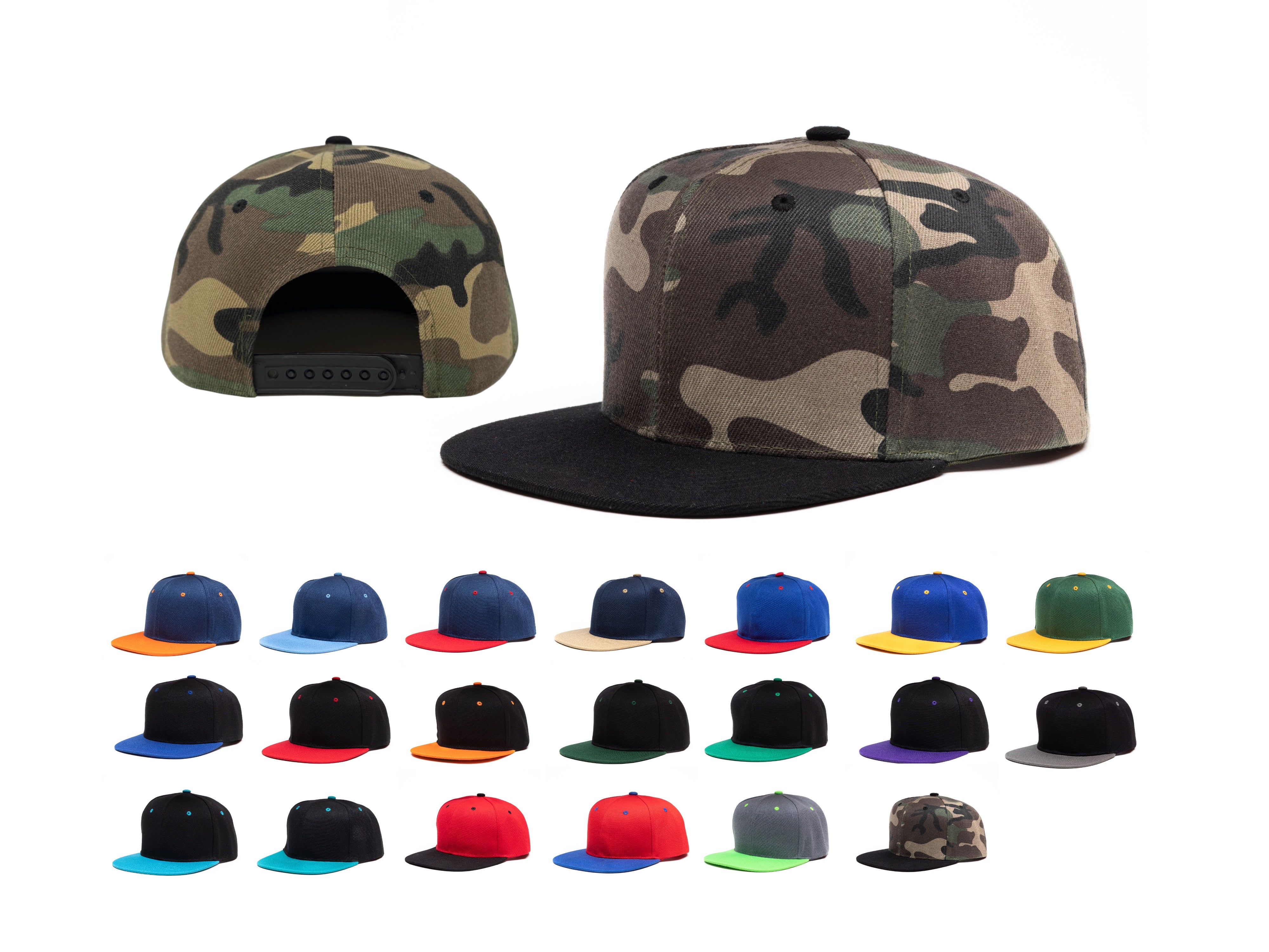 flat bill strapback hats