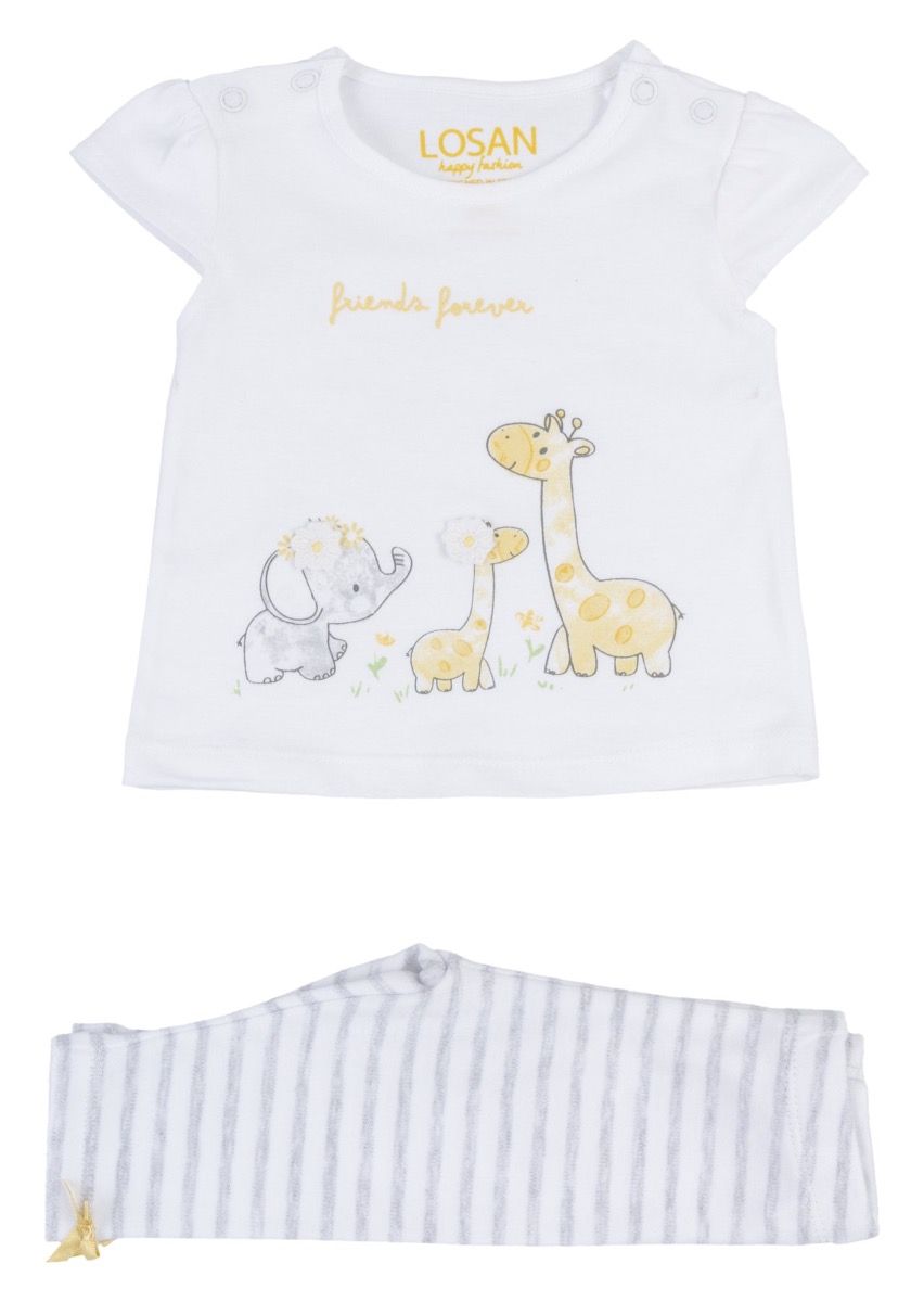 Camiseta y Leggins Losan Elefante Amarillo – BabyStation