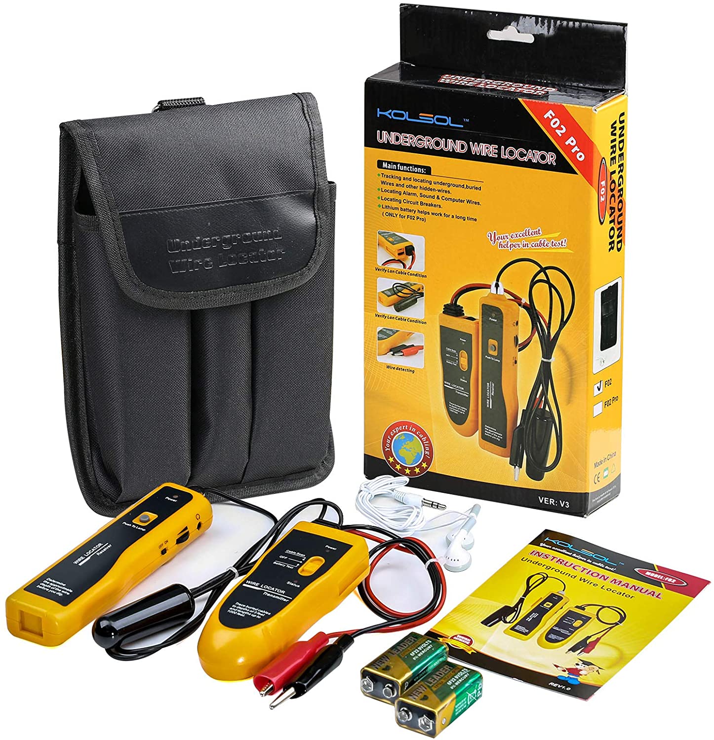 kolsol underground wire locator cable tester