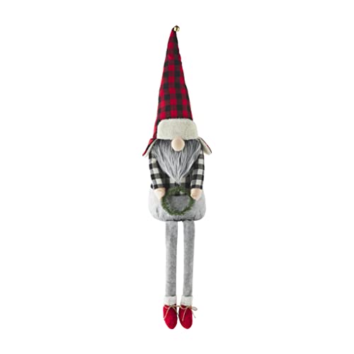 SANTA BUFFALO PLAID DANGLE LEG GNOME – simplethingsil