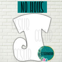 MDF - Elf stocking withOUT holes 5 sizes to choose from