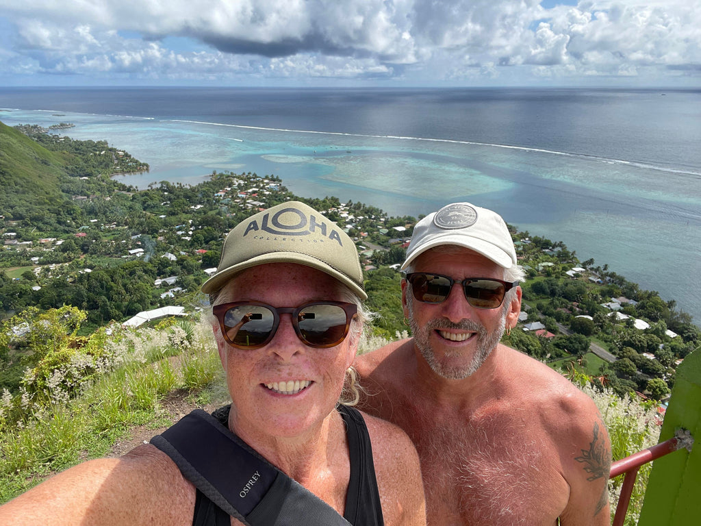 Bonnie Curran and her Husband Raj in French Polynesia