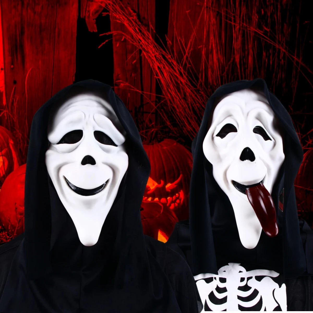 Creepy Devil Mask Stick Tongue Out G