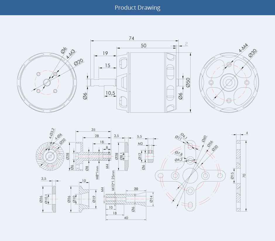 TMOTOR-Fixed-Wing-Brushless-Motor-AT4125