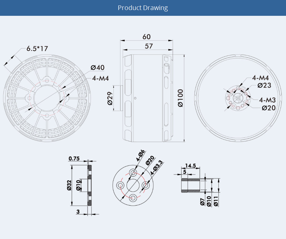 TMOTOR-Multirotor-Brushless-Motor-U13II