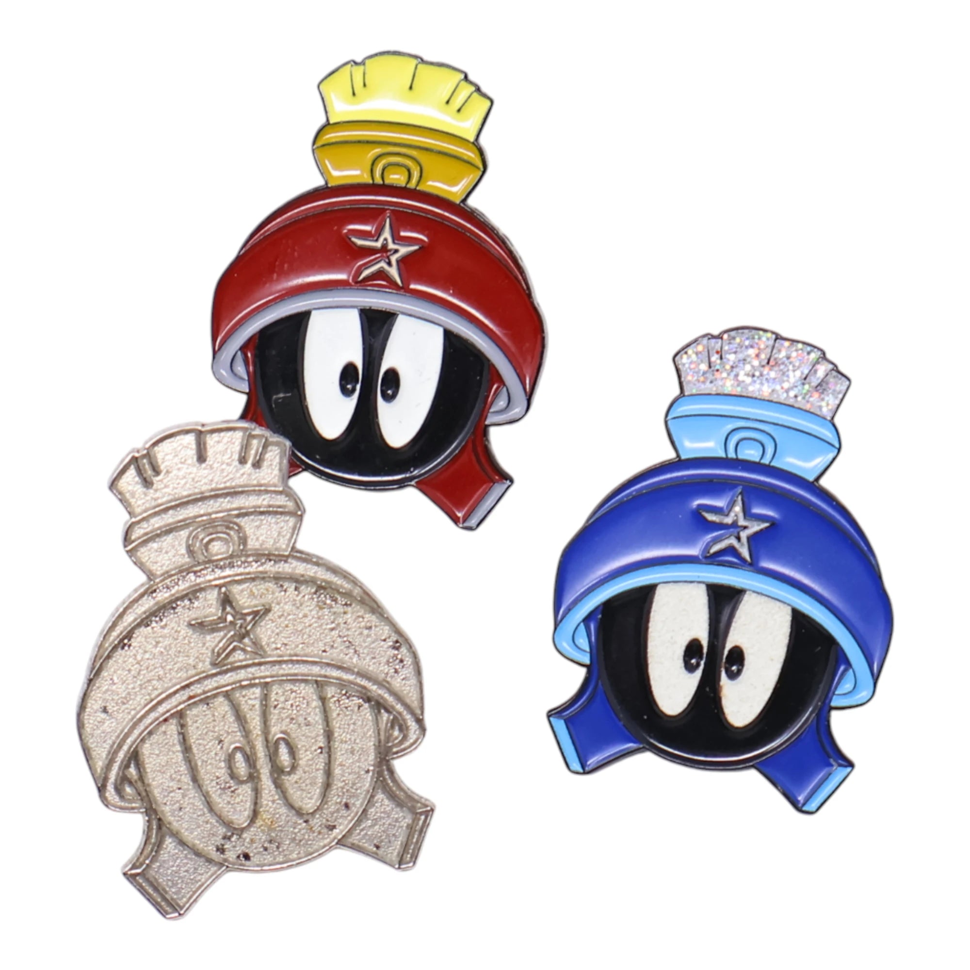 Houston Astros Marvin The Martian Surprised Face Graphic Pin