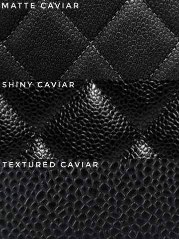 chanel caviar leather