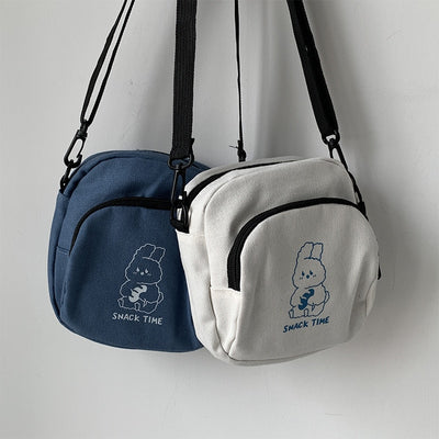 Cute Rabbit Canvas Women Small Crossbody Bag Casual Student Girls Messenger Bags Vintage Ladies Phone Purse Handbag Shoulder Bag PAP SHOP 42