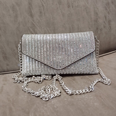 JIOMAY Rhinestone Shoulder Bag for Women Free Shipping 2022 Luxury Designer Handbags with Chain PU Leather Evening Clutch Purses PAP SHOP 42