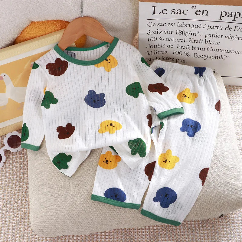 Pijama infantil de algodão puro 5