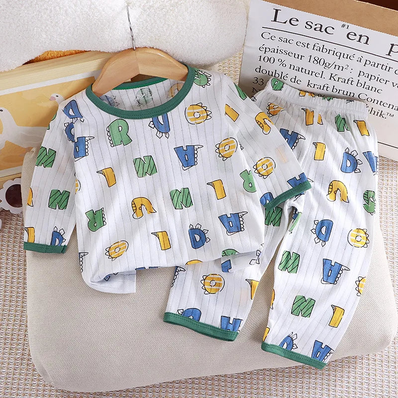 Pijama infantil de algodão puro 7