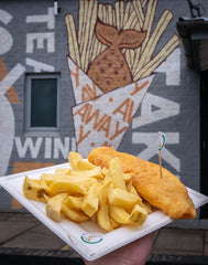 Gluten Free fish & chips at the real food cafe in Tyndrum