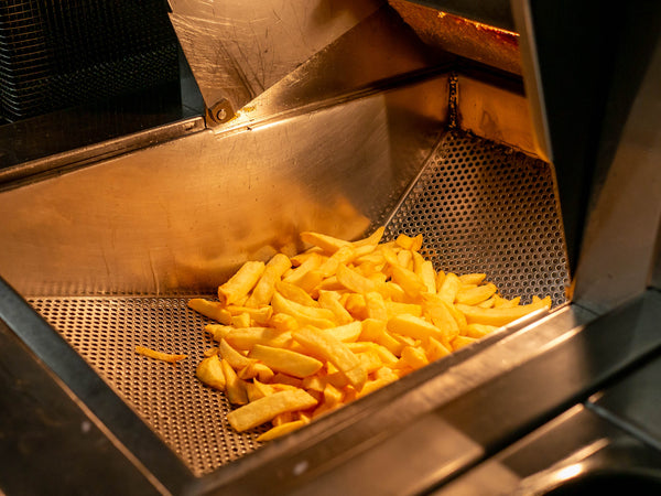 Freshly fried golden chips at The Real Food Cafe Tyndrum