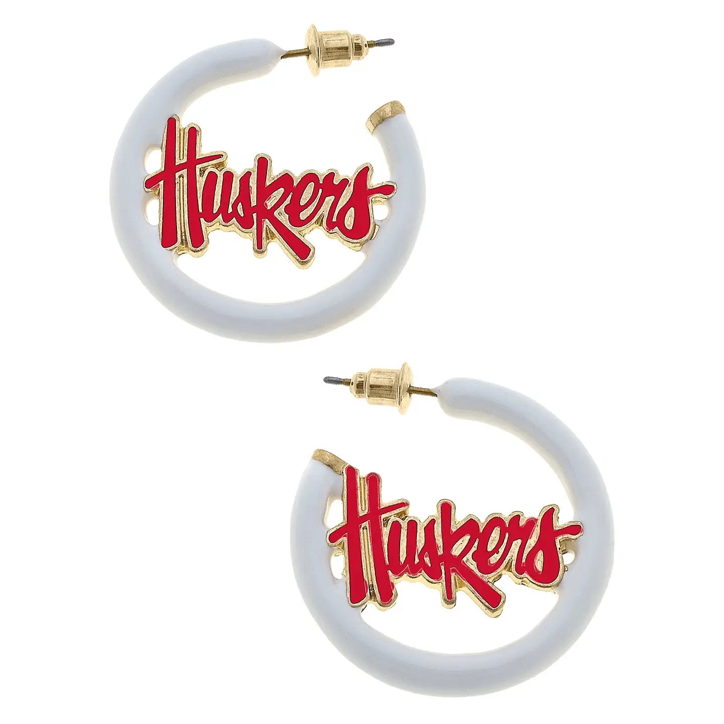 Huskers Hoop Earring