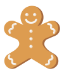 christmas gingerbread icon