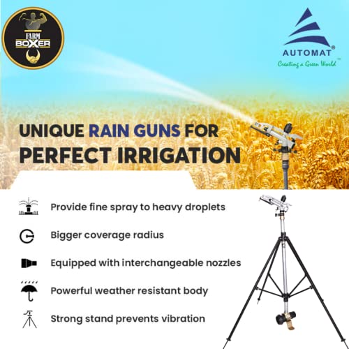automat RAIN GUN HT-42G 1.50INCH PELICAN COMPLETE SET WITH 75MM (C) TYPE  PIPE FITTING - ADAPTER SET WITH CLAMP & FOOT BATTEN 75MM, 4FT HEAVY DUTY  RISER PIPE, 4 LEG HEIGHT ADJUSTABLE