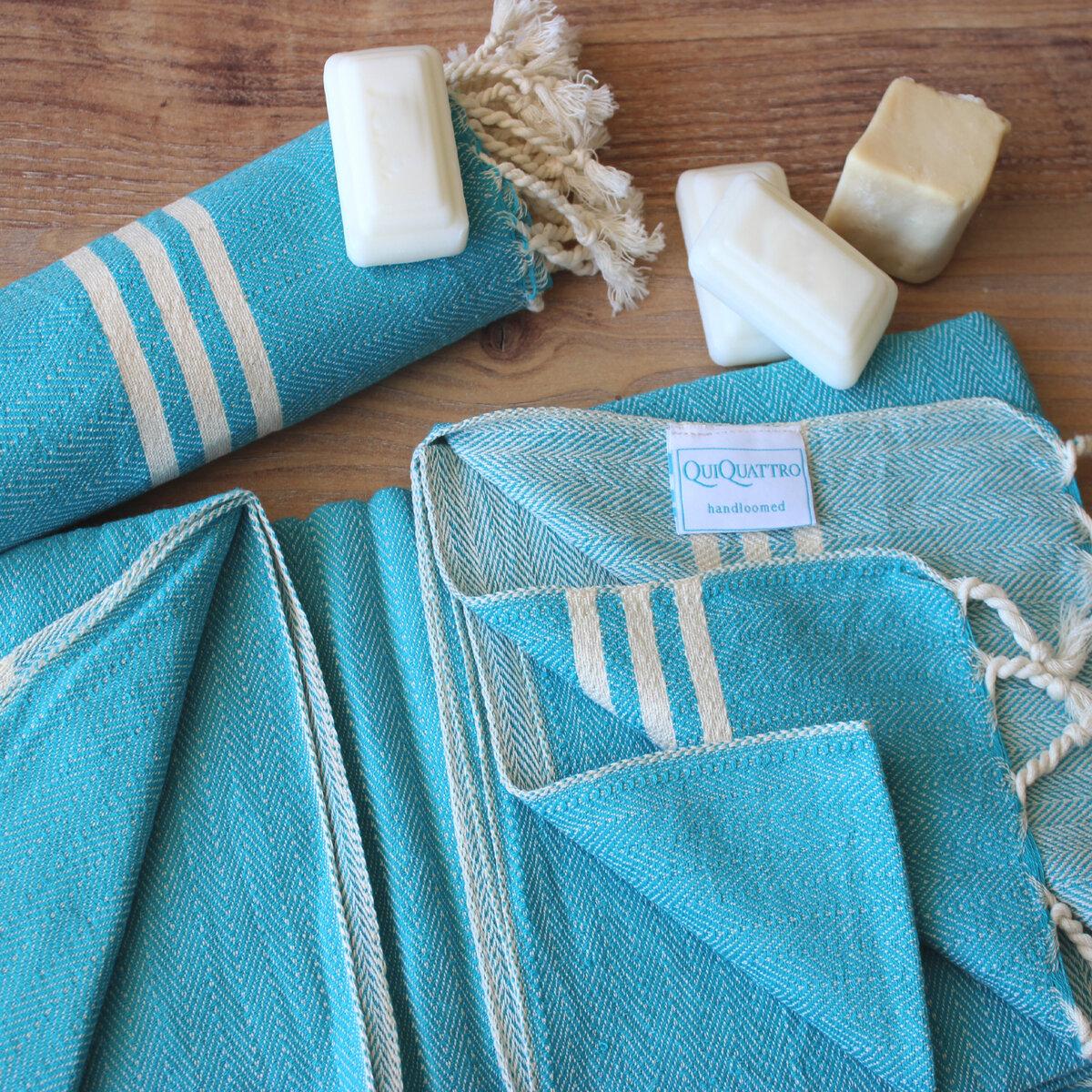 Gift Set from QuiQuattro - Turkish towel hand towel and a soap