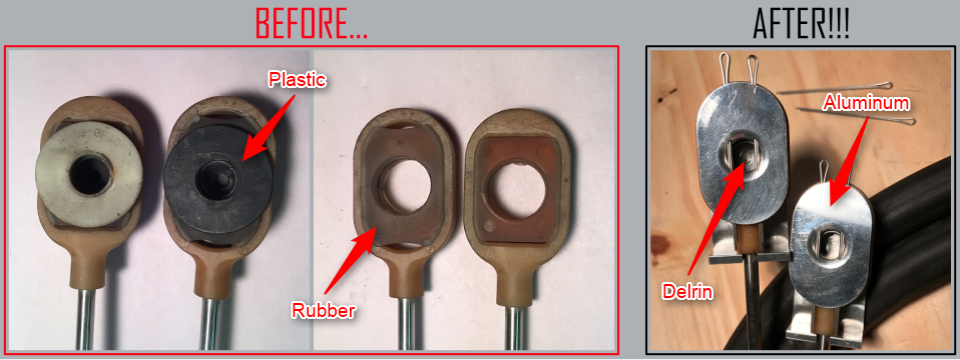 Function-First Performance Shift Cable Ends (Before / After)