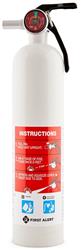 fire extinguisher 2.5 pound bottle; white; with mounting bracket; dot approved