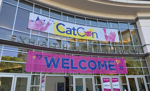 welcome signage at entrance to catcon