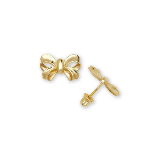 Mini Bow Screw Back Earrings