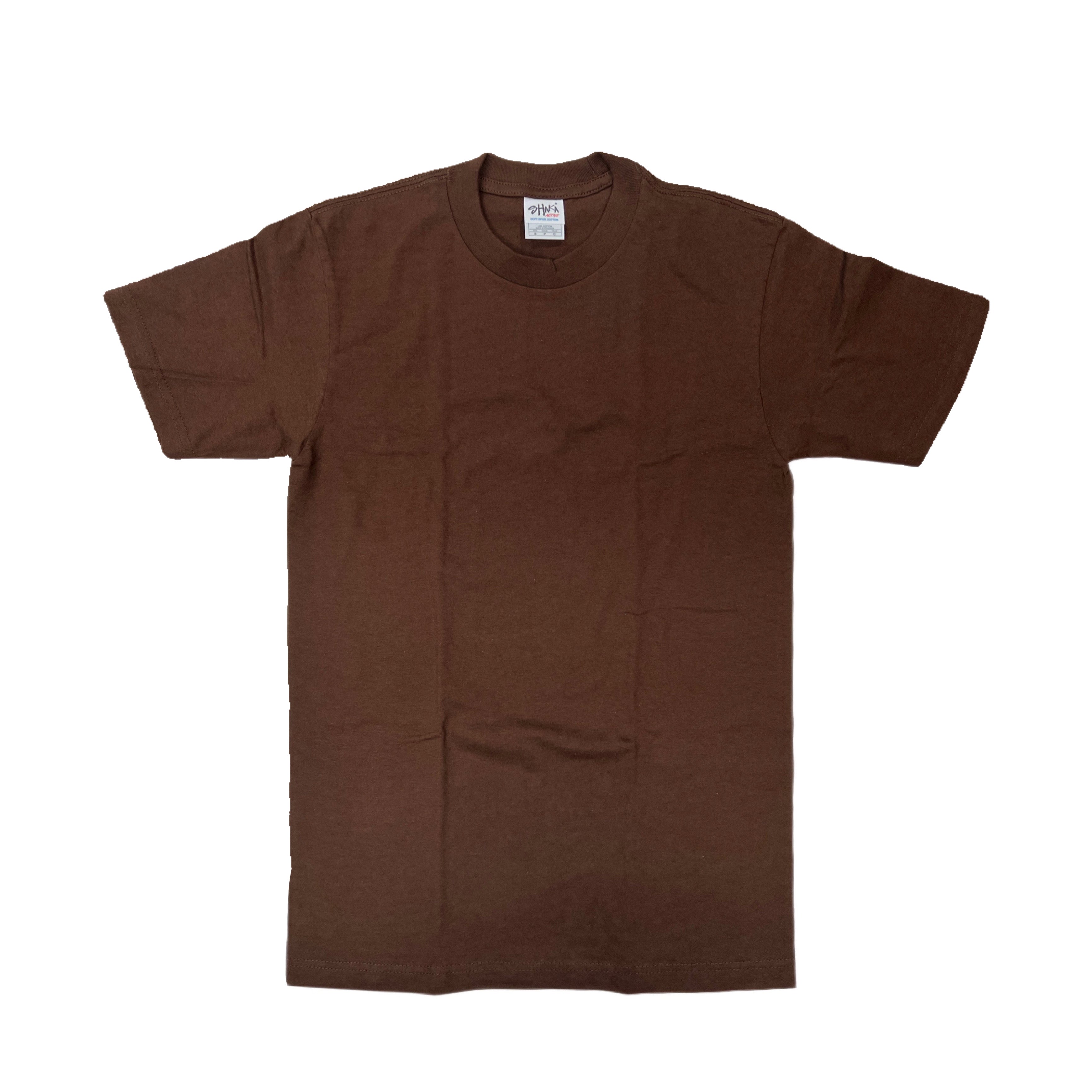 Shaka Wear 6.0 oz Active Short Sleeve T-Shirt (Brown/Charcoal Grey/Heather Grey/Khaki/Navy)