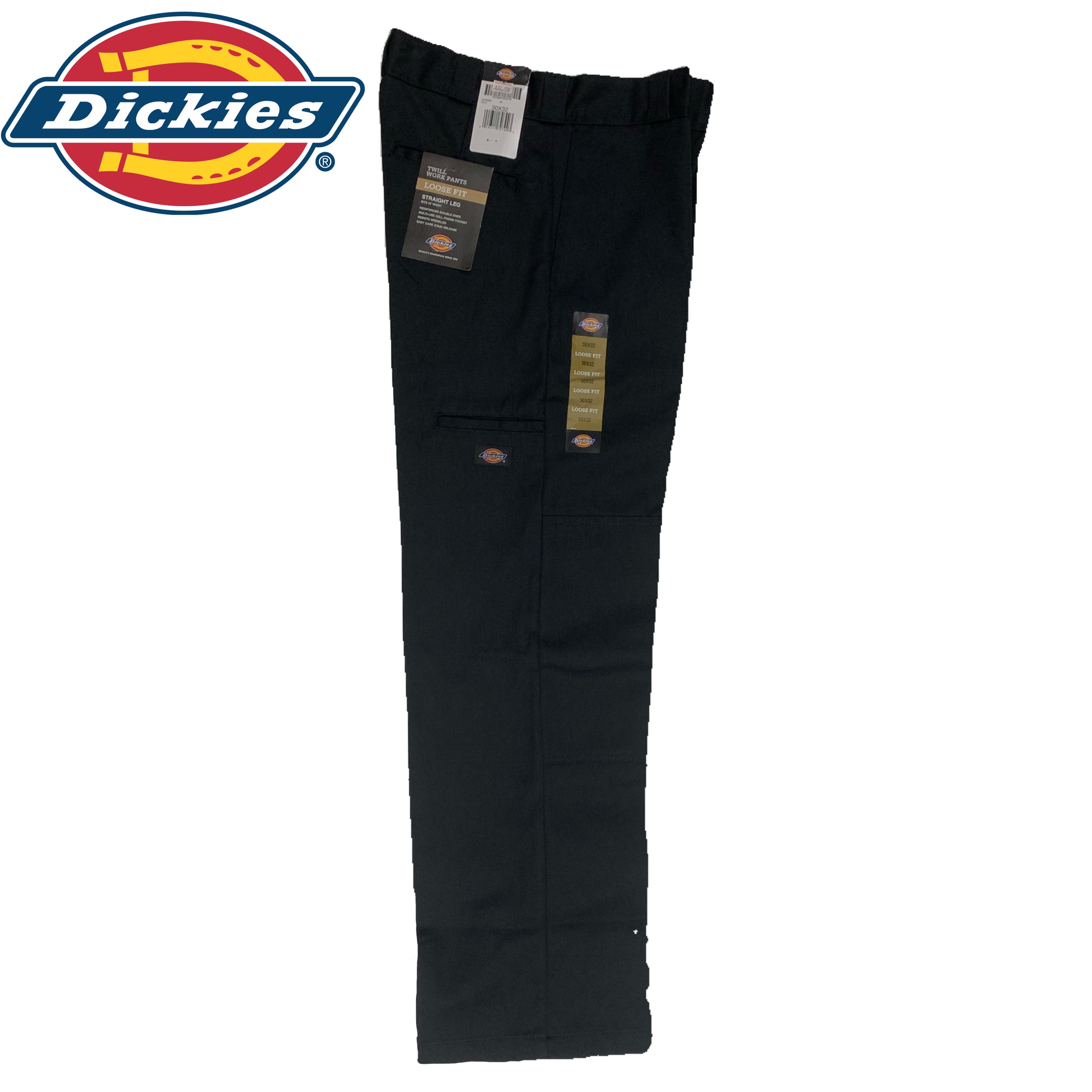 Dickies Womens Size 6 Mid Rise Dark Wash Straight Leg Black Work Pants