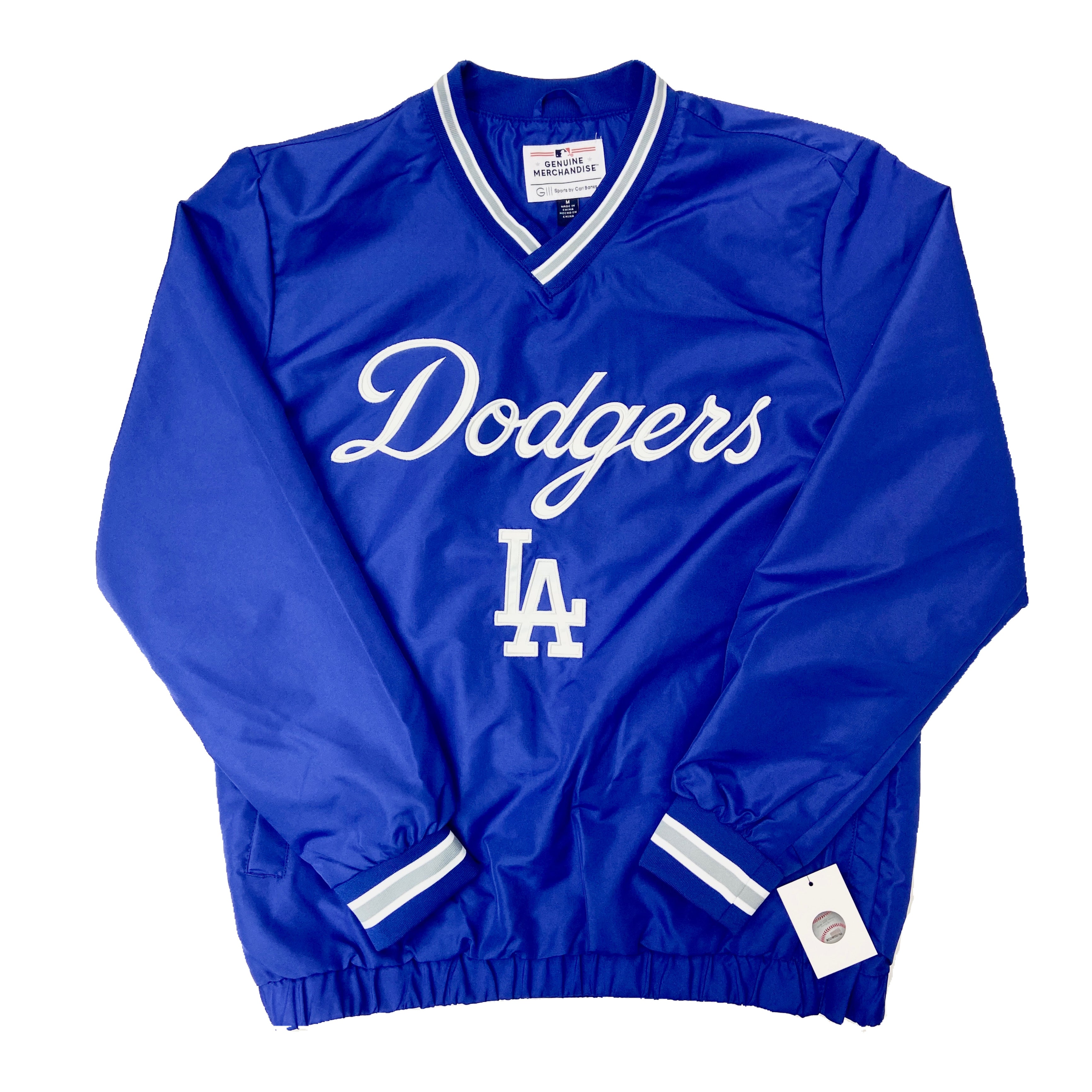 dodgers v-neck pullover windbreaker