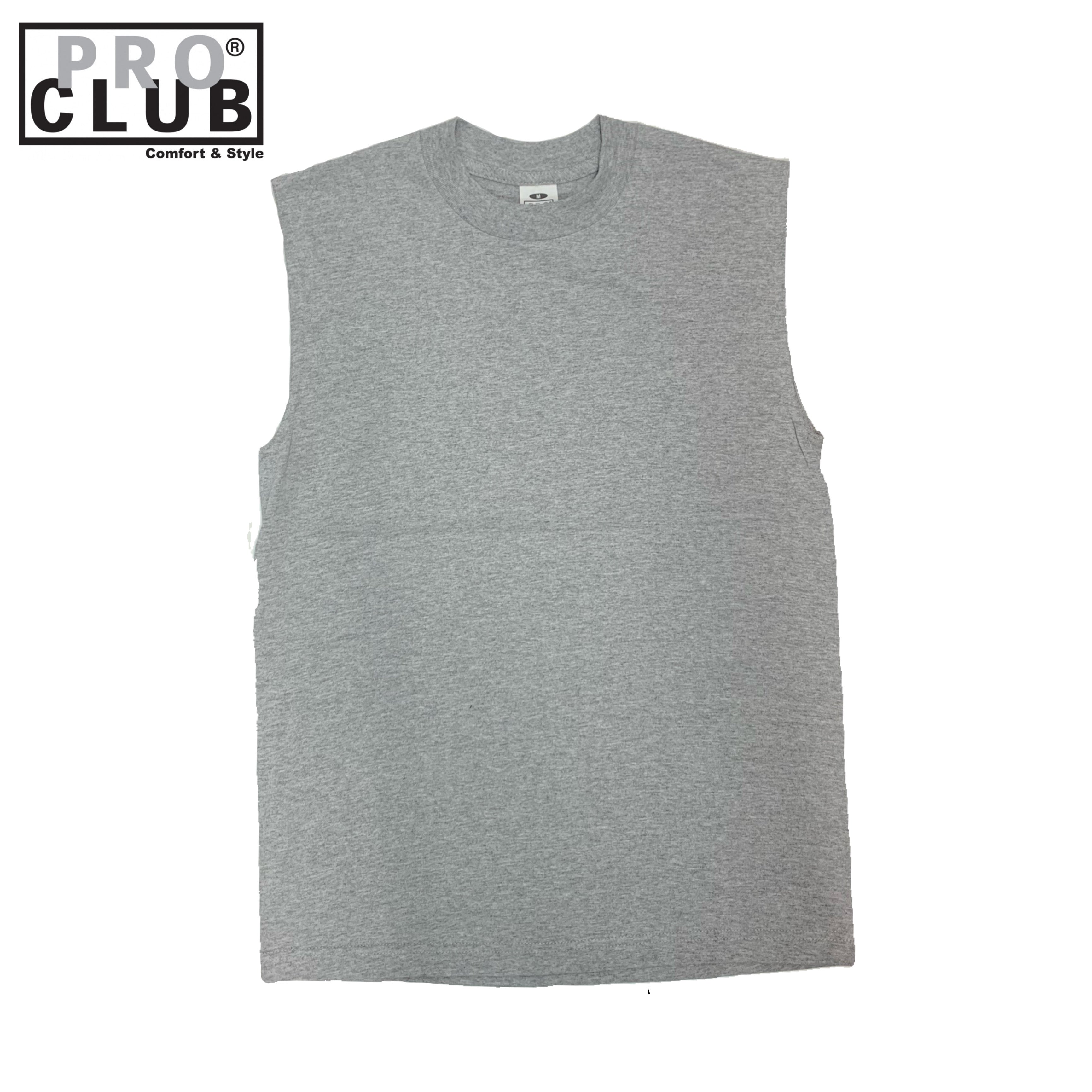 Pro Club Men's Heavyweight Cotton Short Sleeve Crew Neck T-Shirt - Sky