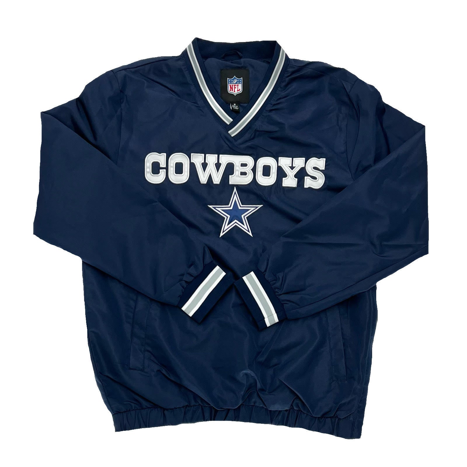 Dallas Cowboys Windbreaker with Pocket - Black