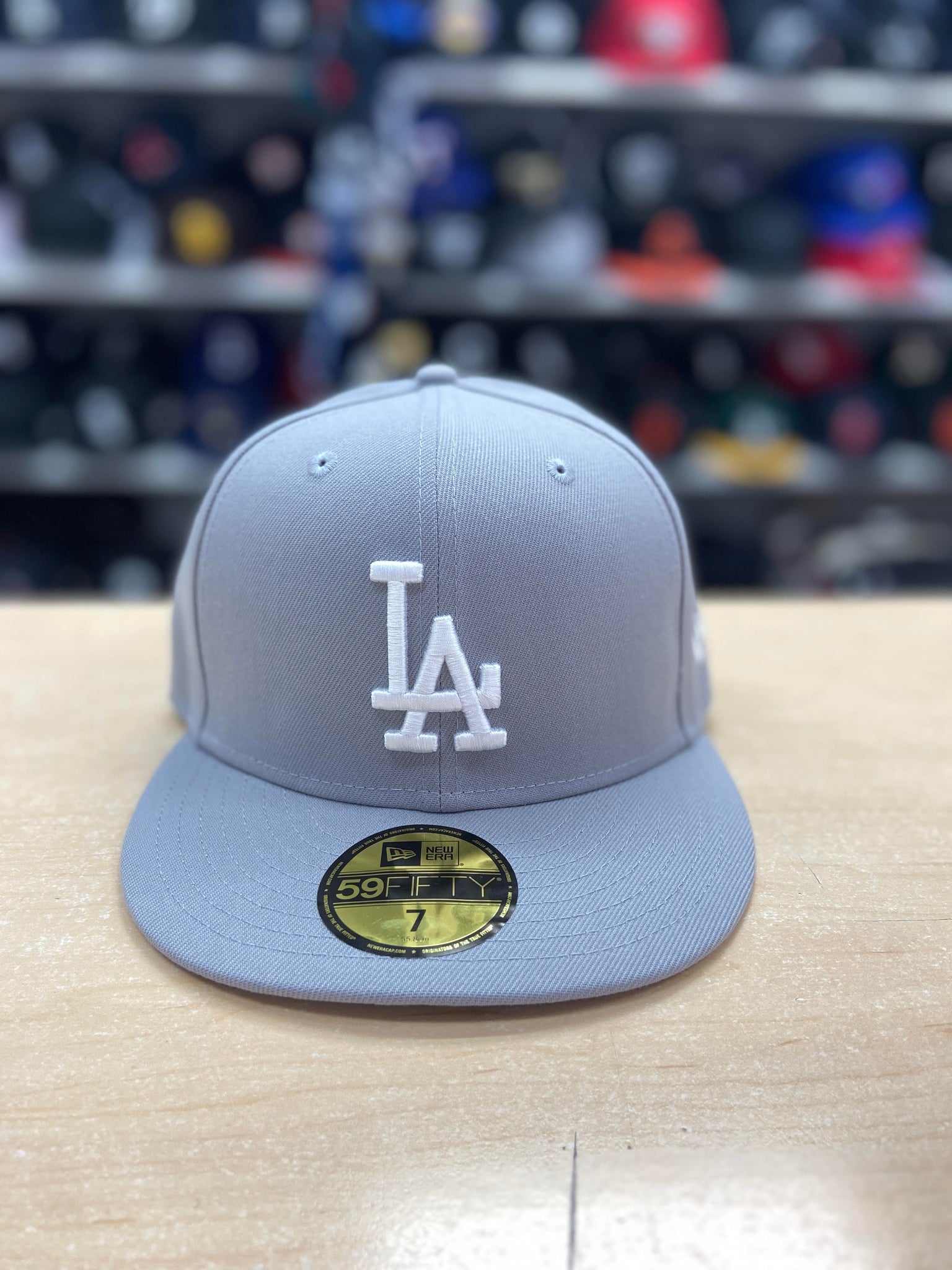 LA Dodgers New Era 59FIFTY Fitted Hat - Gray – T-Fashion Mart