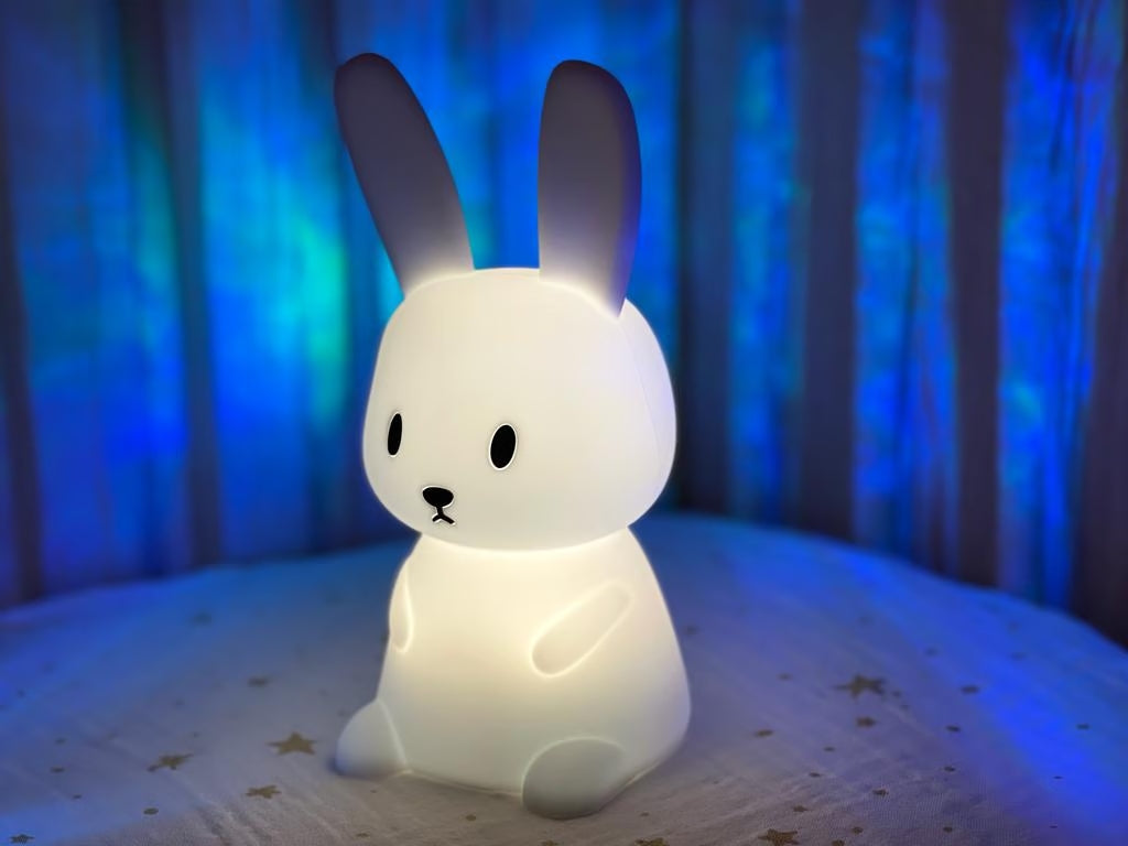 blue rabbit night light