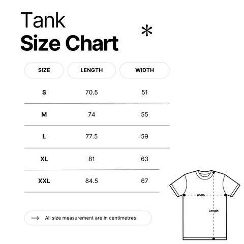 Size Chart Tanks