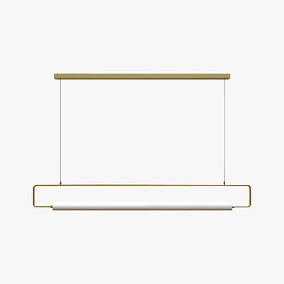 Minimalist Pendant Light Metal Acrylic Rectangular Kitchen