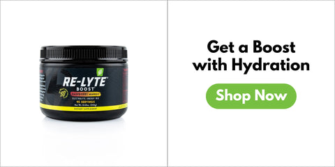Get a Boost with Hydration with Re-Lyte Energy Boost Mix. Shop Now.