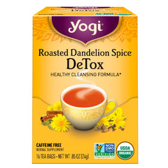 Yogi DeTox Roasted Dandelion Spice Tea | Dandelion | Best Herbs for Liver Cleanse