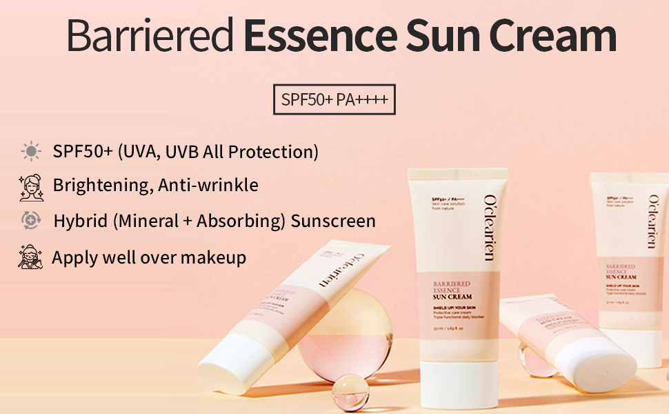 Pink package spf50 sunscreen