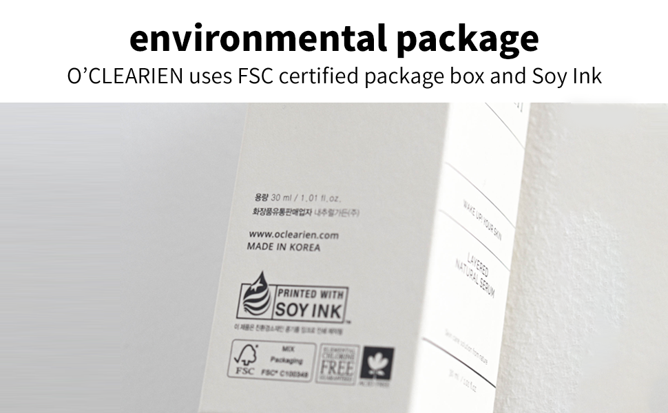 white eco friendly package