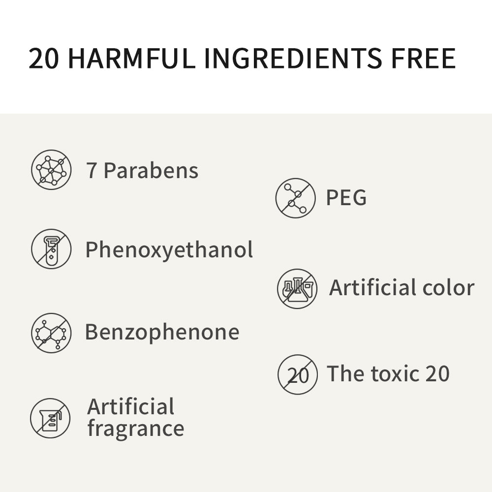 excluding harmful ingredients