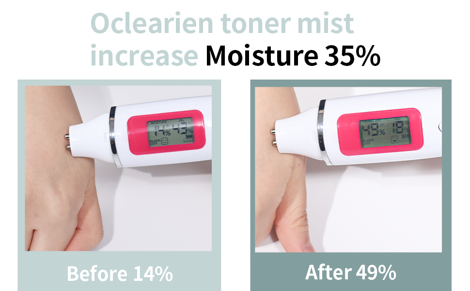 before and after for moisture